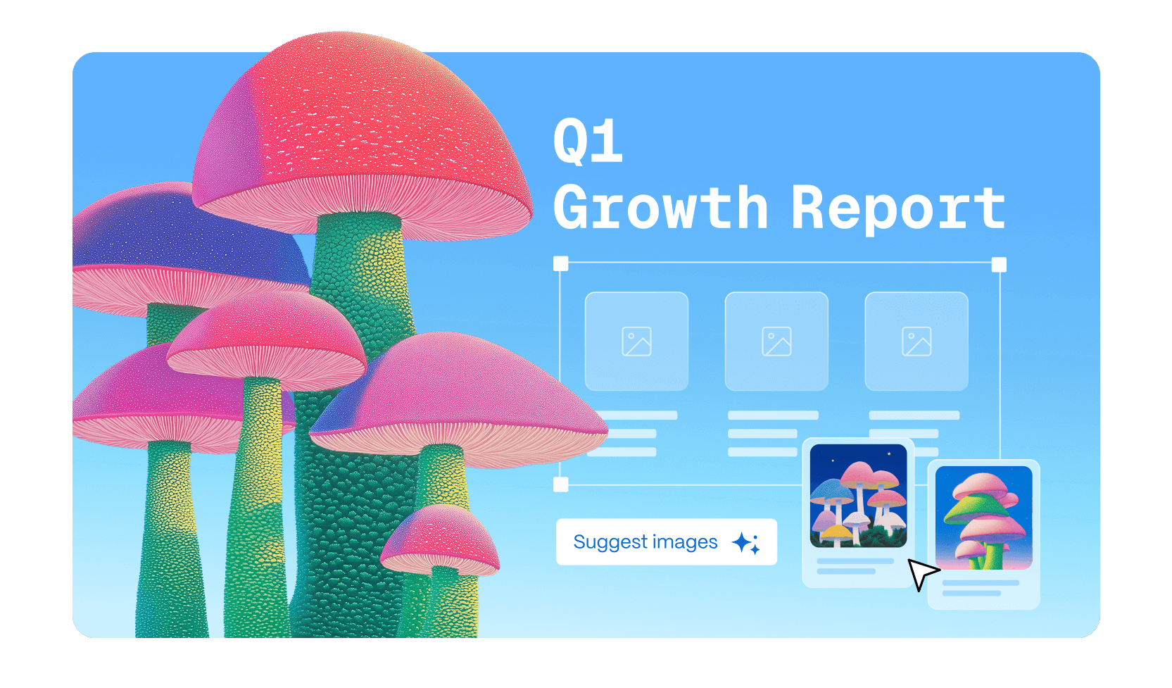 Q1 Growth Report 演示文稿编辑界面